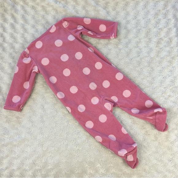 Child of Mine by Carter’s Fleece Footed Sleepers Size 3-6 Months Pink Lamb - Picture 3 of 8